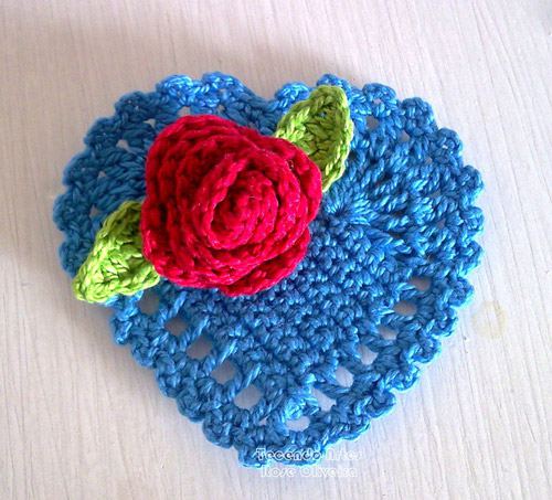 Valentín tejido a crochet