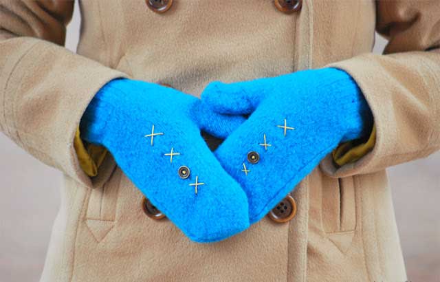 Gants en pull