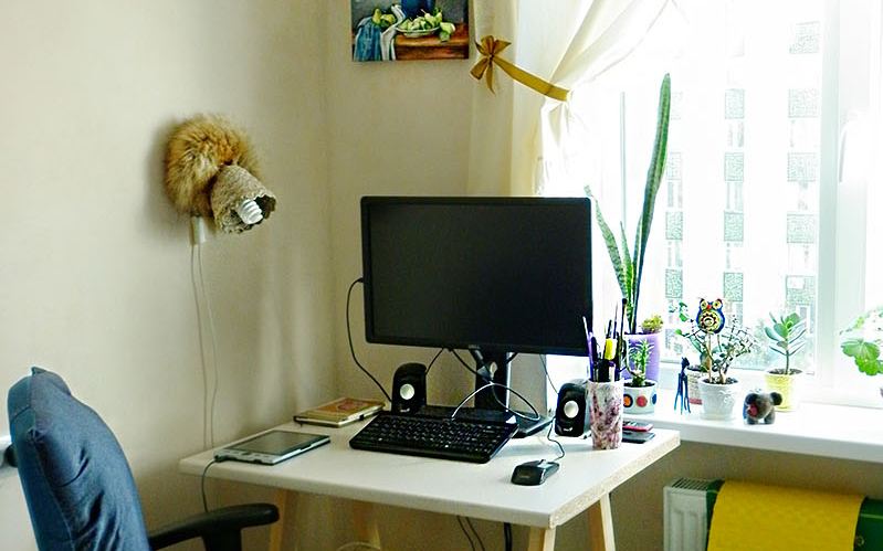 手作りの壁掛けランプ