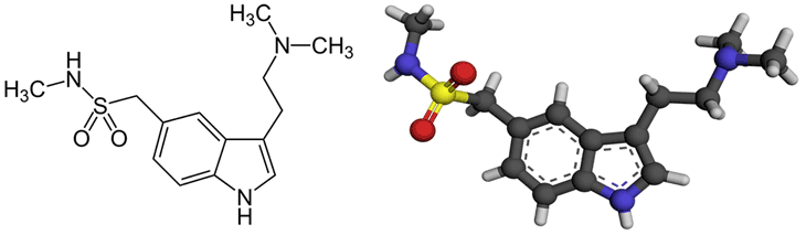 スマトリプタンの3Dモデル